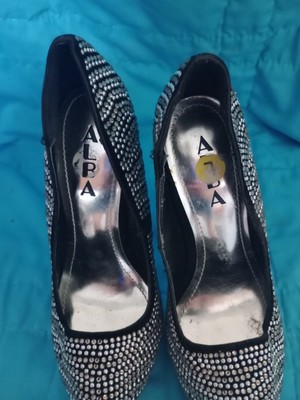 Black And Bling Stilettos