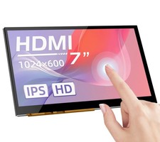 7 inch HDMI Touch Screen Display 1024x600, IPS 160  View Angle Monitor with S...