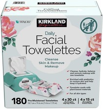 KIRKLAND Signature Daily Facial Towellettes, ...
