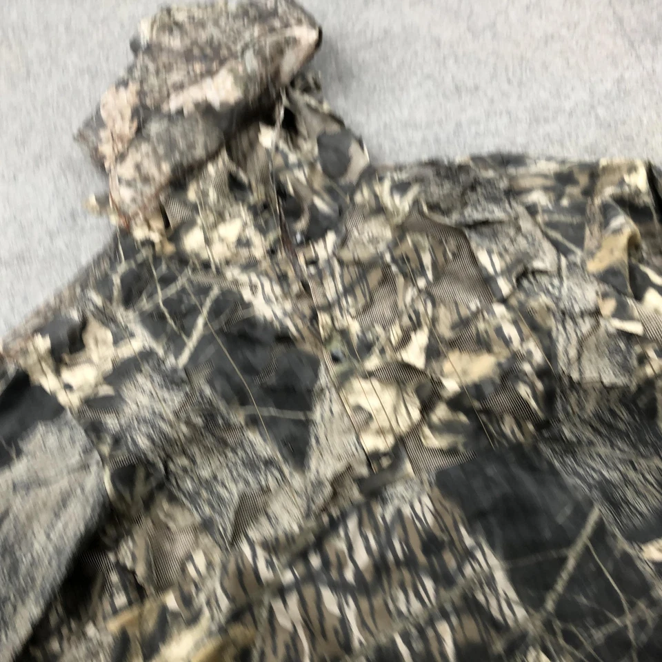 Game Hunter Jacket Mens Large Camo Hooded 3D Leafy Ghillie Hunting Mossy Oak - Image 3 of 4