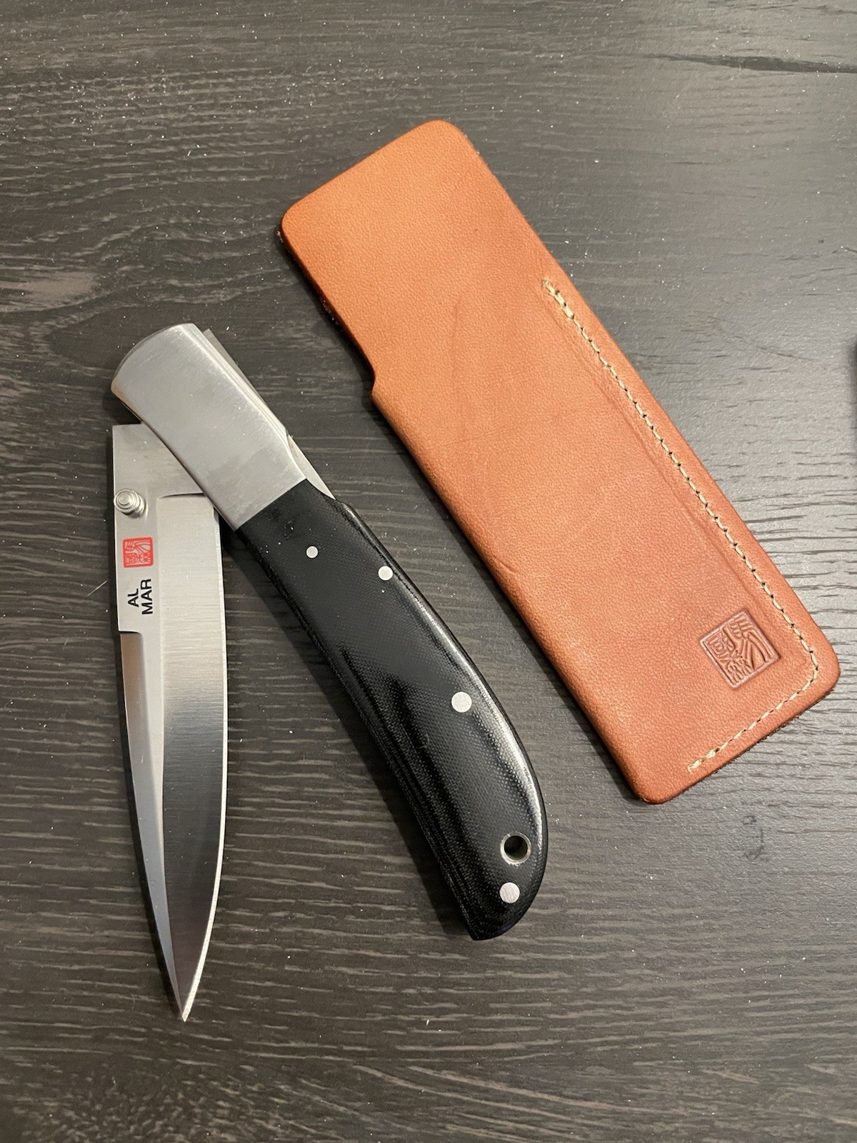 MINT Condition Al Mar Classic Eagle Talon Folding Knife Made In Seki Japan.