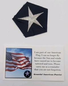 STAR From US Flag From Cristian Motorcyclist Association Raise Awareness of PTSD