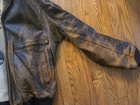 VINTAGE 1982 Avirex Leather Jacket Mens 42 L Brown Type G-2 Navy Flight Bomber — photo 4