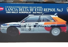 Kyosho 1/18 Lancia Delta HF Evo 2 1993 Rally Acropolis 2nd Place 08345A