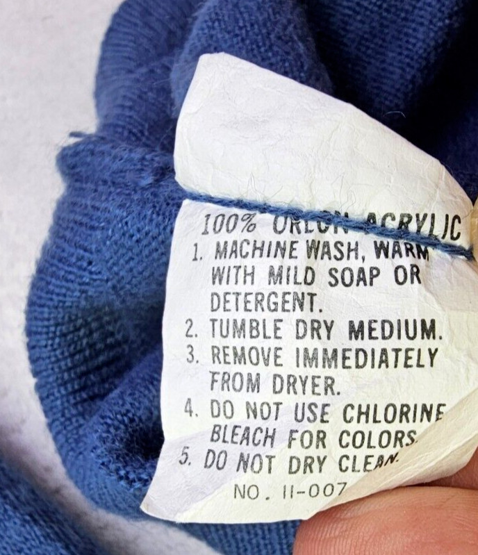 VTG Izod Lacoste Polo Sweater Mens XL Blue Soft Collared Preppy Easy Care thumbnail 5