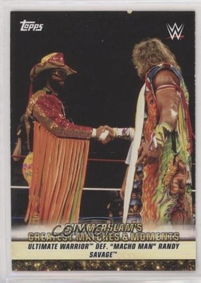 2019 Topps WWE Summerslam Ultimate Warrior def Macho Man Randy Savage HOF 0nr3