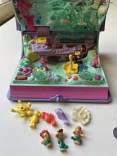 Bluebird Polly Pocket 1995 Sparkling Mermaid Adventure ¡Las luces completas funcionan!
