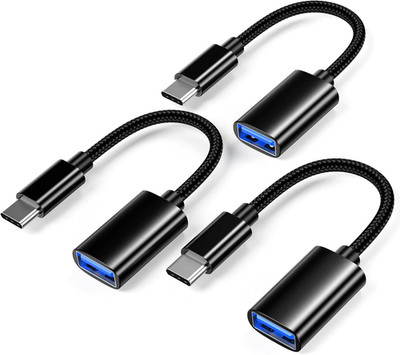 USB C to USB 3.0 Adapter [3 Pack], USB C Male to USB Female OTG Cable