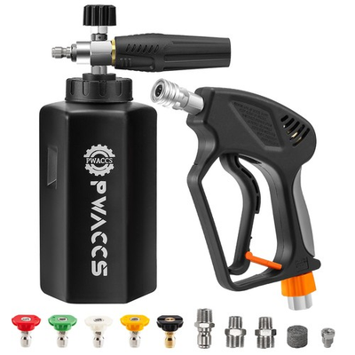 #ad Pressure Washer Gun with Foam Cannon Short Pressure Washer Gun with Swivel ... $92.04