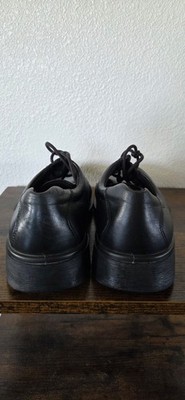 ECCO Black Leather Oxford Dress Shoes Lace Up Comfort EU 41  display picture 1