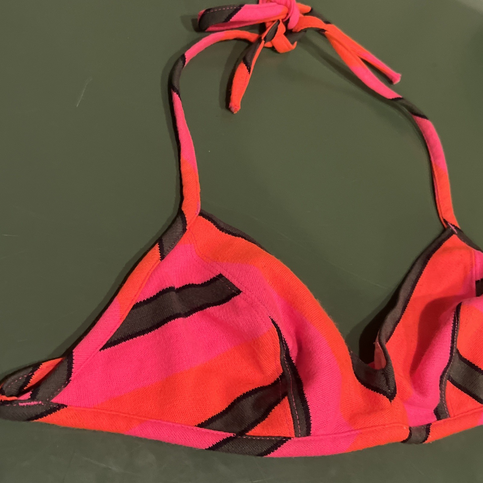 Vintage Swimsuit Bikini Top Cole of California Ne… - image 2