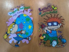 Vintage Rugrats Nickelodeon Easter  Suction Cup Window Decorations 1998