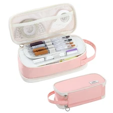 Pencil Case Large Zipper Pencil Pouch for Girls Kids Teens Adults Aesthetic P...