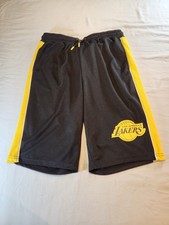 NBA Los Angeles Lakers Shorts Black Yellow Boys 13-14 YRS 164 cm Basketball