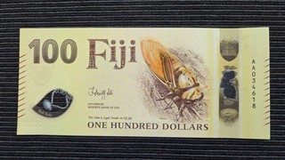 FIJI $100 Dollars 2026 First Prefix AA UNC Polymer Banknote BRAND NEW!
