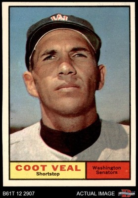 1961 Topps #432 Coot Veal Senators 7 - NM
