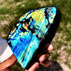 2.55LB Top natural Labrador flash moonstone quartz crystal mineral specimen — photo 4