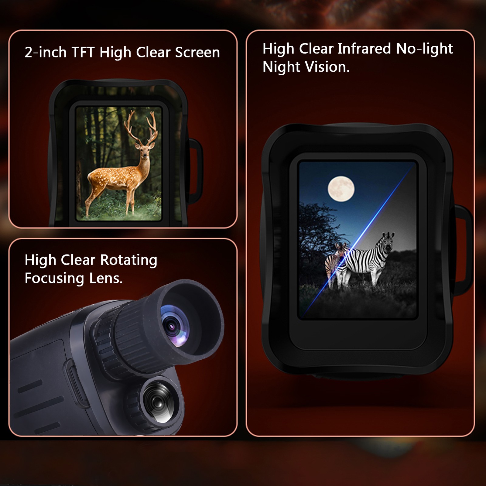 Digital Night Monocular 1080P Infrared Night Scope For Outdoo EC