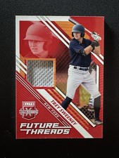 2021 Panini Elite Extra Edition #FT-TS Trey Sweeney Future Threads Red #/49