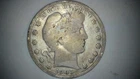 1905 S Barber Half Dollar - 90% Silver LITY Visible VG See Pics