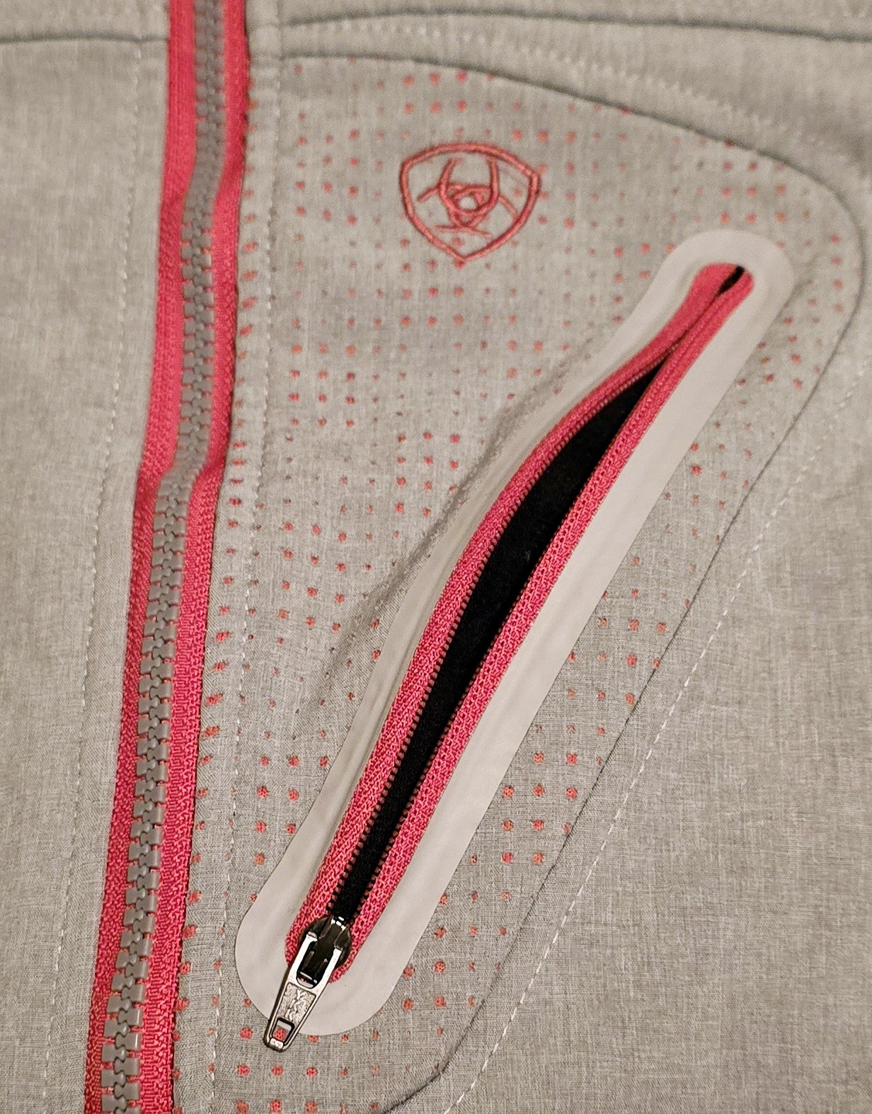 Ariat Jacket Forge Softshell Full Zip Mens Gray X… - image 5