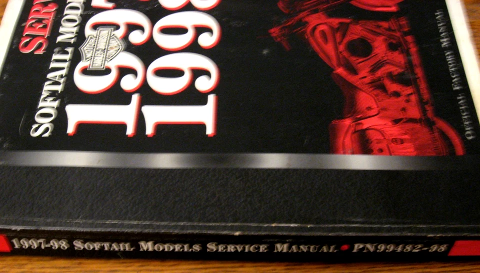 Harley-Davidson 1997 1998 catálogo manual de taller de servicio Softail Fatboy FX FL Xlnt Foto 2 de 3