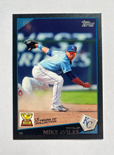 2009 Topps #354 Mike Aviles Black Border #/58