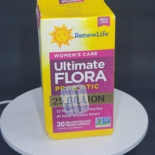 Renew Flora Women's Probiotic Suplement - 30 Vegetable Capsules
