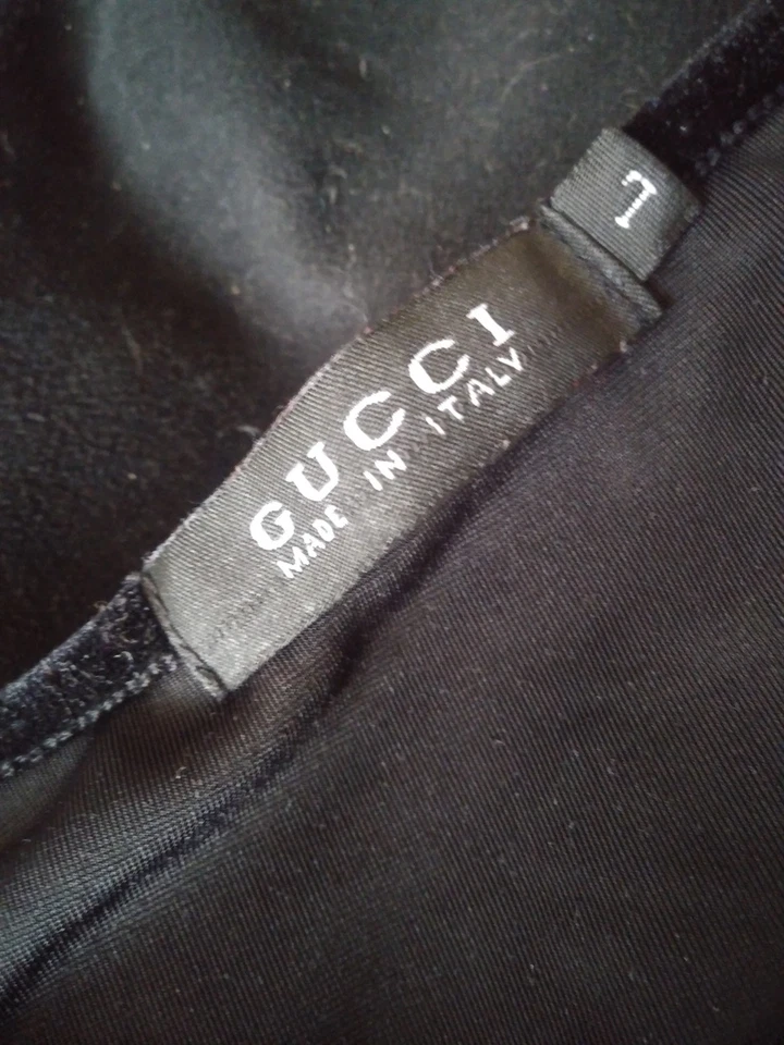 RARE Gucci Tank Top Sleeveless Black Shirt Made In Italy - Image 4 of 4