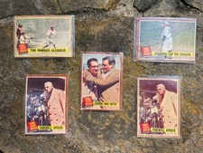 1962 Topps Babe Ruth Special Lot (5) - Includes Rare GREEN TINT Variations