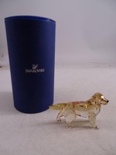 Swarovski Mother Golden Retriever Crystal Glass Figurine Statue 1142823 w/ Box