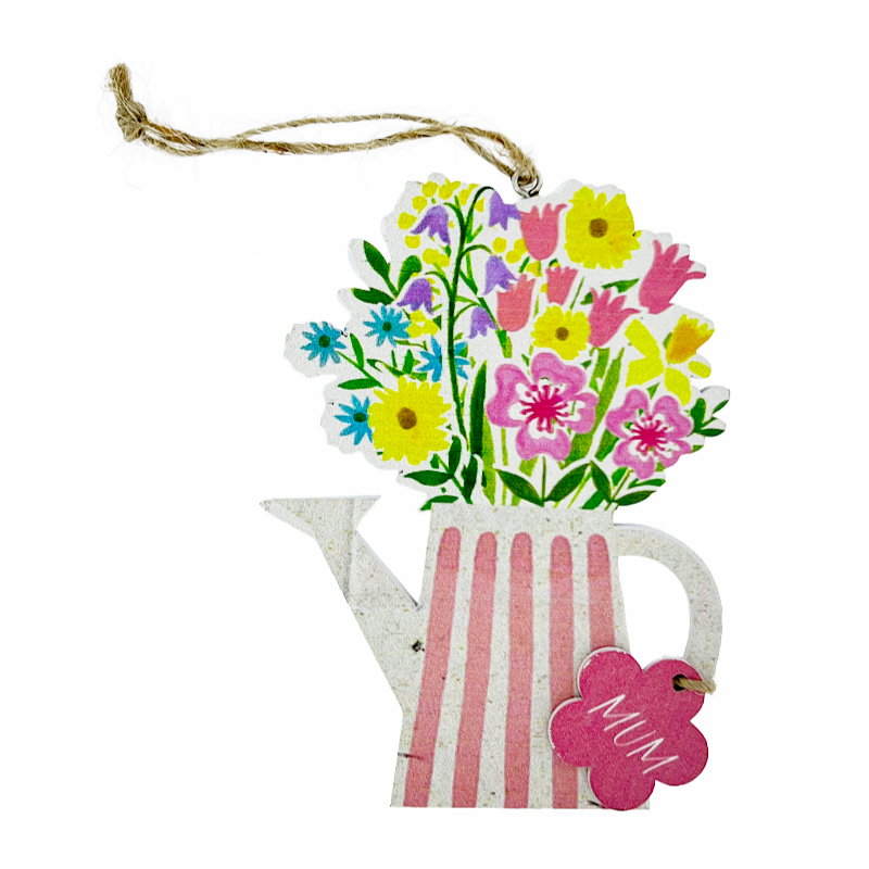 Gisela Graham Vase Ornament Pastel Meadow Hanging Décor For Mum