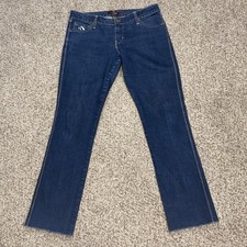 1980s Jordache Denim Jeans Low rise 31/12 Fits 32 X 29 Raw Hem Vintage