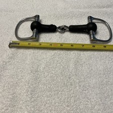 Rubber/Steel 5 Inch Horse Bit D-Ring  Used 
