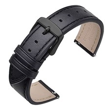 ANNEFIT Oiled Leather Quick Release Replacement Watch Bands, 17mm/18mm/19m NEW 