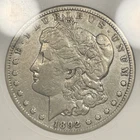 1892 CC Morgan Silver Dollar $1 ANACS XF Details Graffiti Cleaned