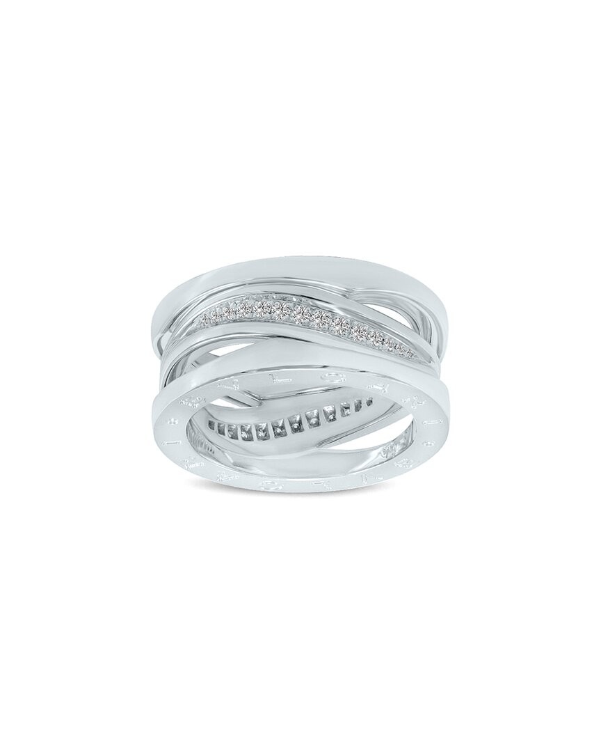 Женское кольцо с бриллиантом Bulgari 18 Карат 020 Карат с двумя бриллиантами 52 636990₽
