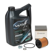 5L WOLF 0W30 SP Motoröl + HIRSCHER Ölfilter für ALFA ROMEO FIAT LANCIA 1.6/2.0D