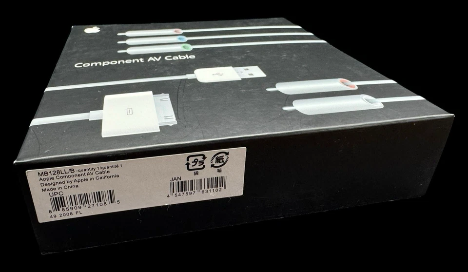 Cable AV componente Apple MB128LL/A con conector de 30 pines cables sellados de marca Foto 3 de 4
