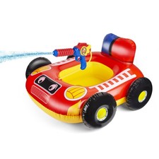 Kids Pool Floats with Water Gun, Pool Toys for Kids Ages 4-8, Fire Truck Todd...