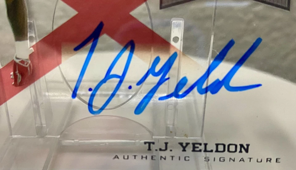 T.J. Yeldon 6/15 ON CARD Auto Rookie 2015 Leaf Clear State Pride FREE SHIPPING - Image 3 of 4