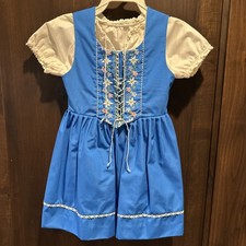 Size 5 Authentic Swiss German Girls Dirndl/Oktoberfest Made In Switzerland