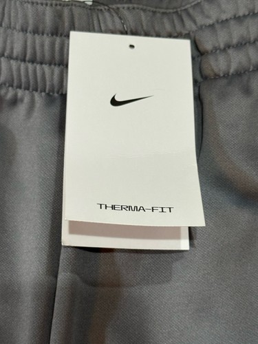Nike Boys Large (14-16) Grey/Black Therma Basketball Jogger Pants (CJ6882-056) - Picture 3 of 12
