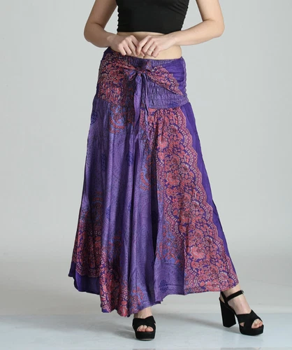 Women Hippie Style Thai Tie knot Printed Long Maxi Skirts Wholesale Mix 5pc lot