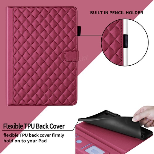 For Samsung Galaxy Tab A9 A9+ A8 S9 FE Plus Tablet Case Flip Leather Stand Cover - Picture 37 of 69