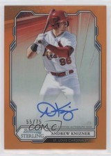 2019 Bowman Sterling Prospect Orange Refractor 55/75 Andrew Knizner Auto 0io