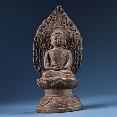 #ad Old Rare bronze Shakyamuni Buddha statue L62 GBP 147.00