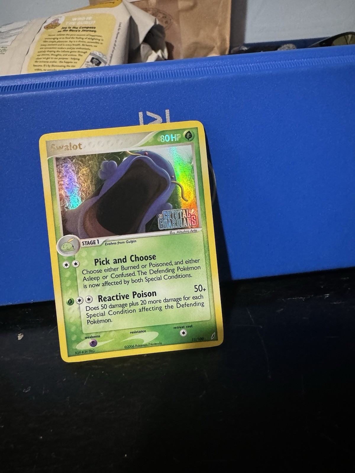 Swalot 11/100 Crystal Guardians Reverse Holo NM-