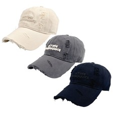 Men's Women's Distressed Vintage Baseball Cap Embroidery Adjustable Cotton Hat