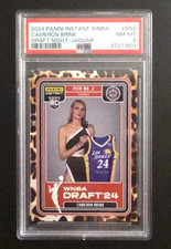 2024 Panini Instant WNBA Cameron Brink #DN-2 Draft Night Jaguar 4/10 PSA 8